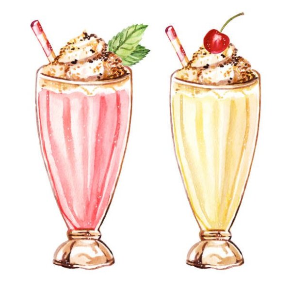 Молочный коктейль скетчинг