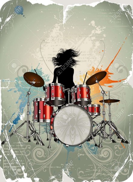 Постер барабаны