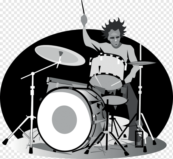 Человек за барабанами