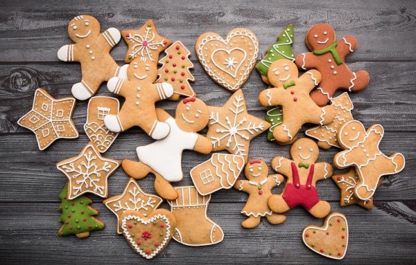 Имбирные пряники человечек роспись