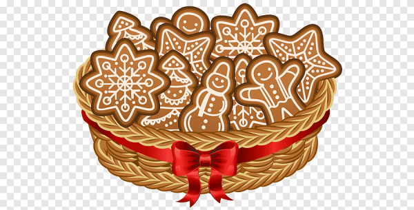 Имбирный пряник на прозрачном фоне