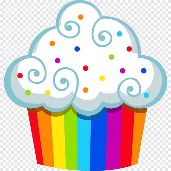 Рисунки радужных кексиков