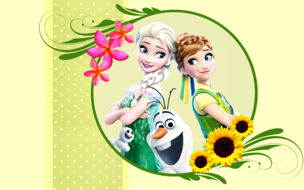 Анна и Эльза день рождения Анны