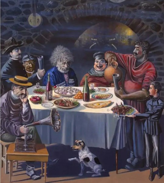 Картина застолье
