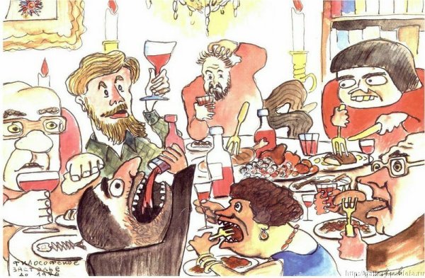 Застолье карикатура