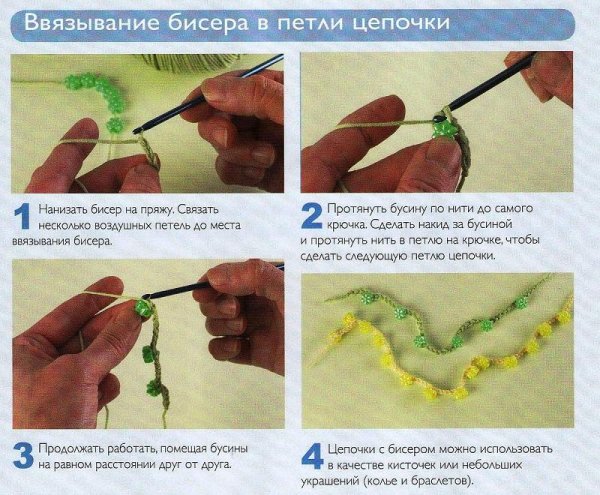 Вязание с помощью бисера