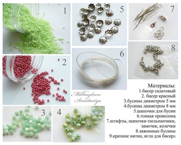 Материалы для плетения из бисера