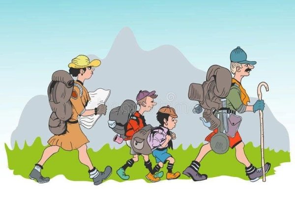 Рисунок идем в поход