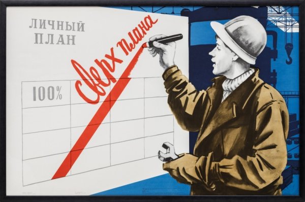 Плакат перевыполнение плана