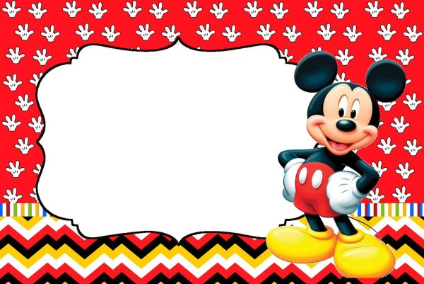 Пригласительные на день рождения в стиле микимаус