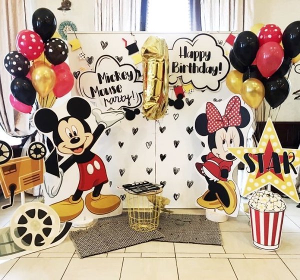 Микки и Минни Маус с днем рождения