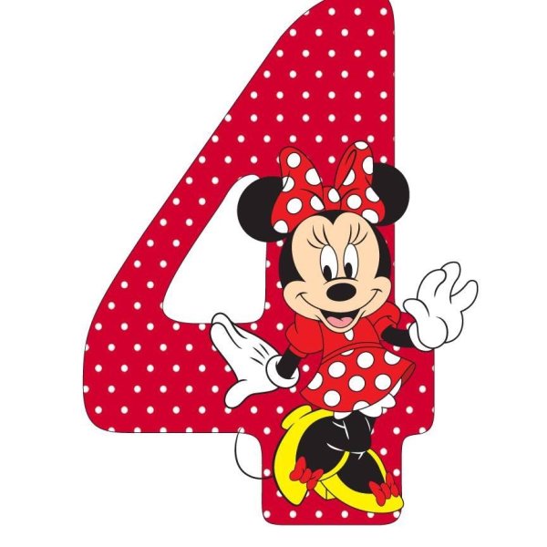 Цифра 4 в стиле минимаус