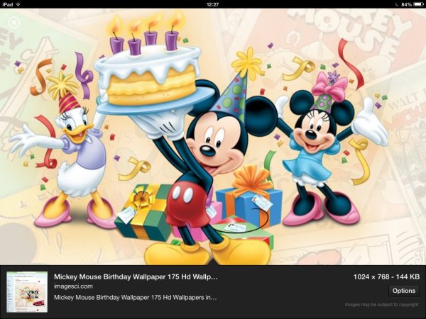 Микки Маус с днем рождения