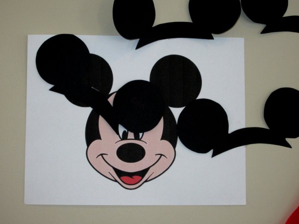 Аппликация для детей микимаус