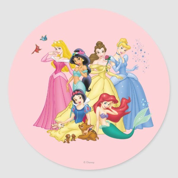 Стикеры принцессы Дисней по одной