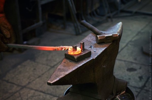 Кузница горн наковальня