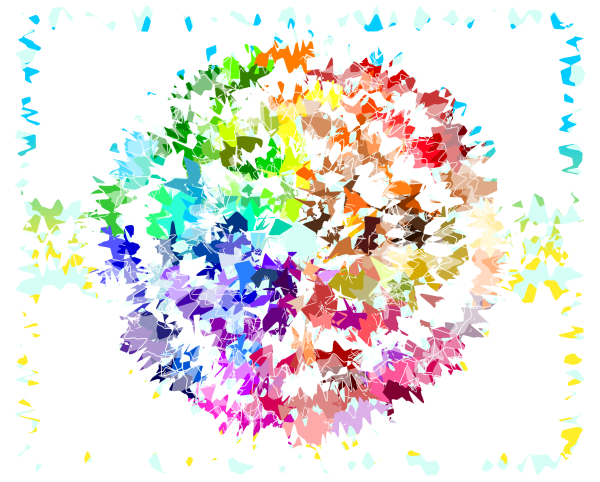 Стикер краска акварель