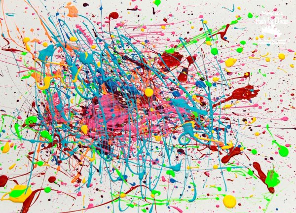 Современное искусство брызги