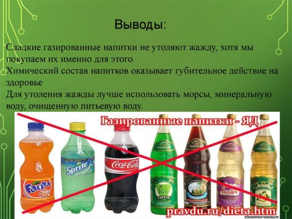 Напитка для здоровья газированные