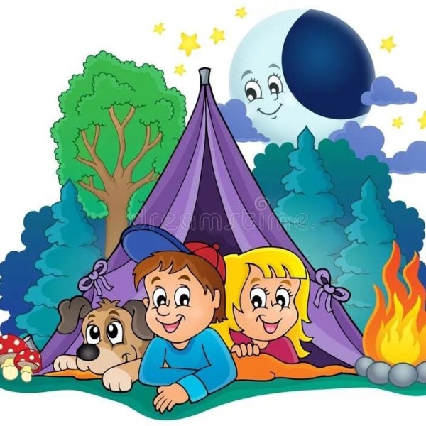 Палатка рисунок для детей