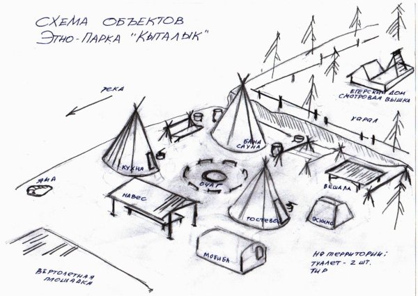 План схема палаточного лагеря