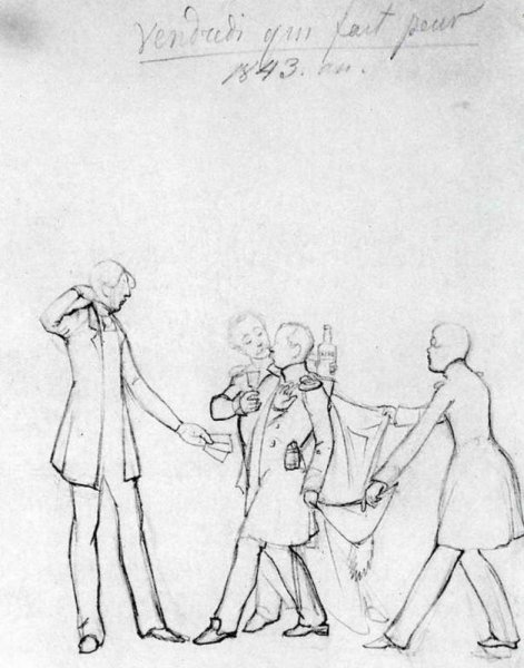 Павел Андреевич Федотов рисунки