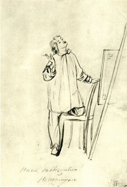 Павел Андреевич Федотов рисунки