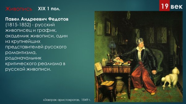 Павел Андреевич Федотов завтрак аристократа