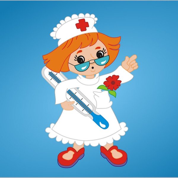 Медсестра в детском саду рисунок