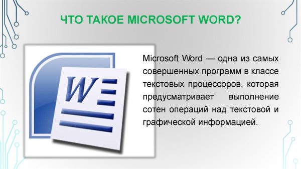 Текстовый процессор Microsoft Office Word