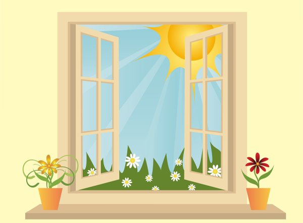 Солнышко в окошко для детей