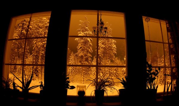 Вечер за окном