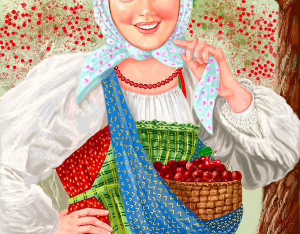 Русская женщина крестьянка