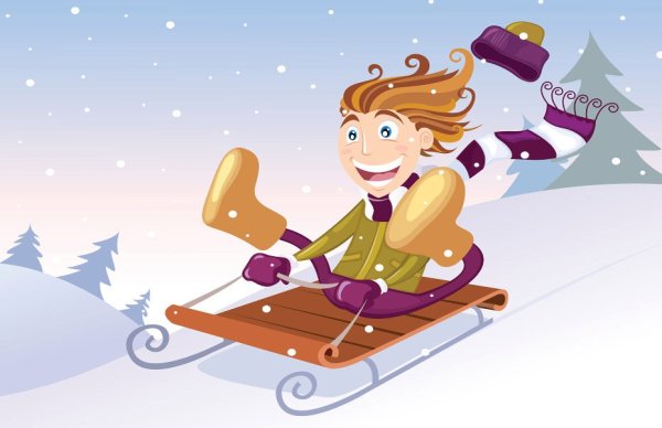 Кататься на санках