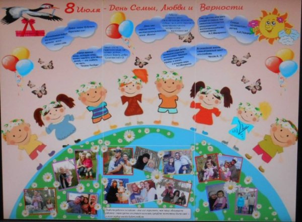 Фотогазета ко Дню семьи в детском саду