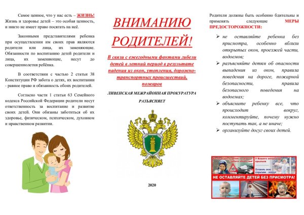 Памятка ответственность родителей