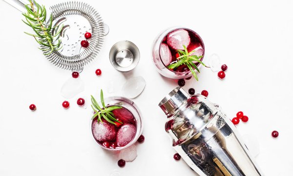 Алкогольные коктейли сверху