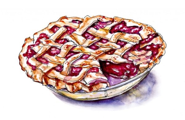 Рисунок пирога