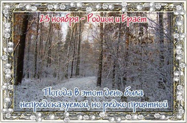 Родион и Ераст Родион Ледолом 23 ноября