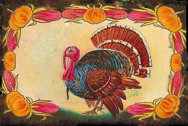 День Благодарения старые открытки