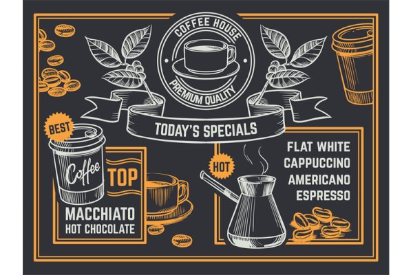 Плакаты для кофейни меню