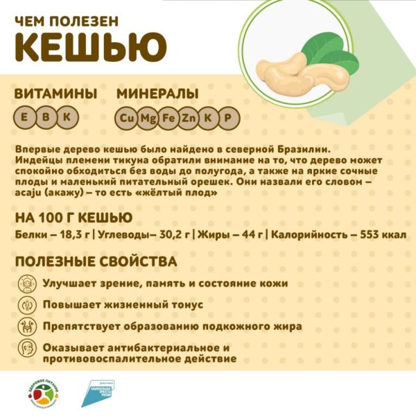 Орехи кешью в России