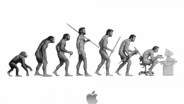 Эволюция человека от обезьяны до компьютера