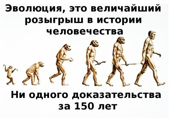 Теория эволюции Дарвина опровергнута
