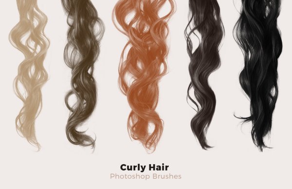 Локоны волос для фотошопа