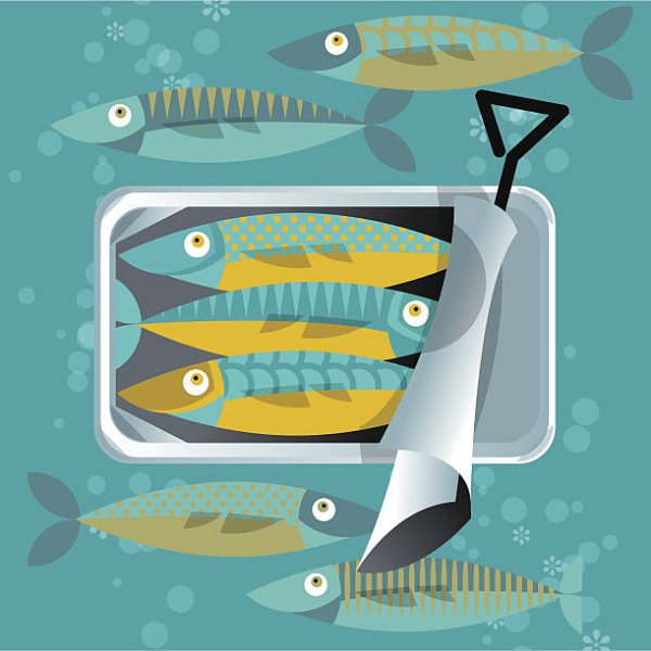 Сардины вектор