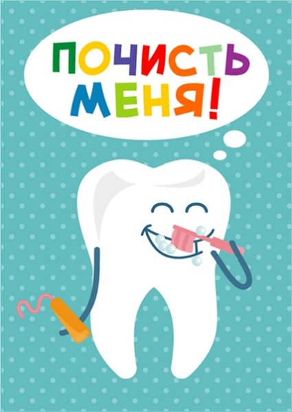 Плакат о чистке зубов