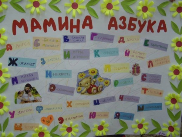 Плакат маме на др