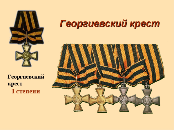 Георгиевский крест презентация
