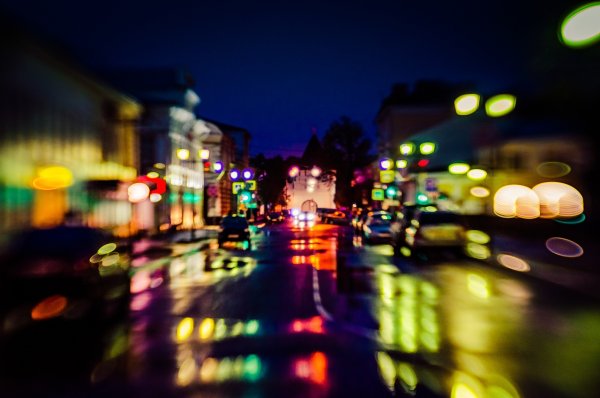 Огни вечернего города